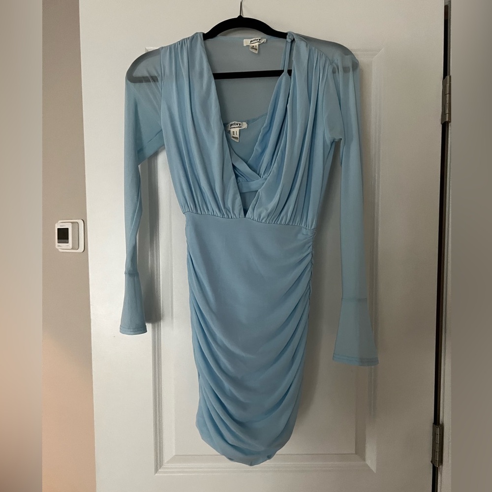 Privy blue mini Dress, size small